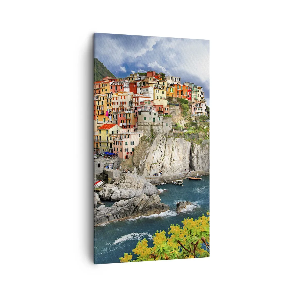 Bild auf Leinwand - Leinwandbild - Eine Gruppe umarmt die Felsen - 45x80 cm