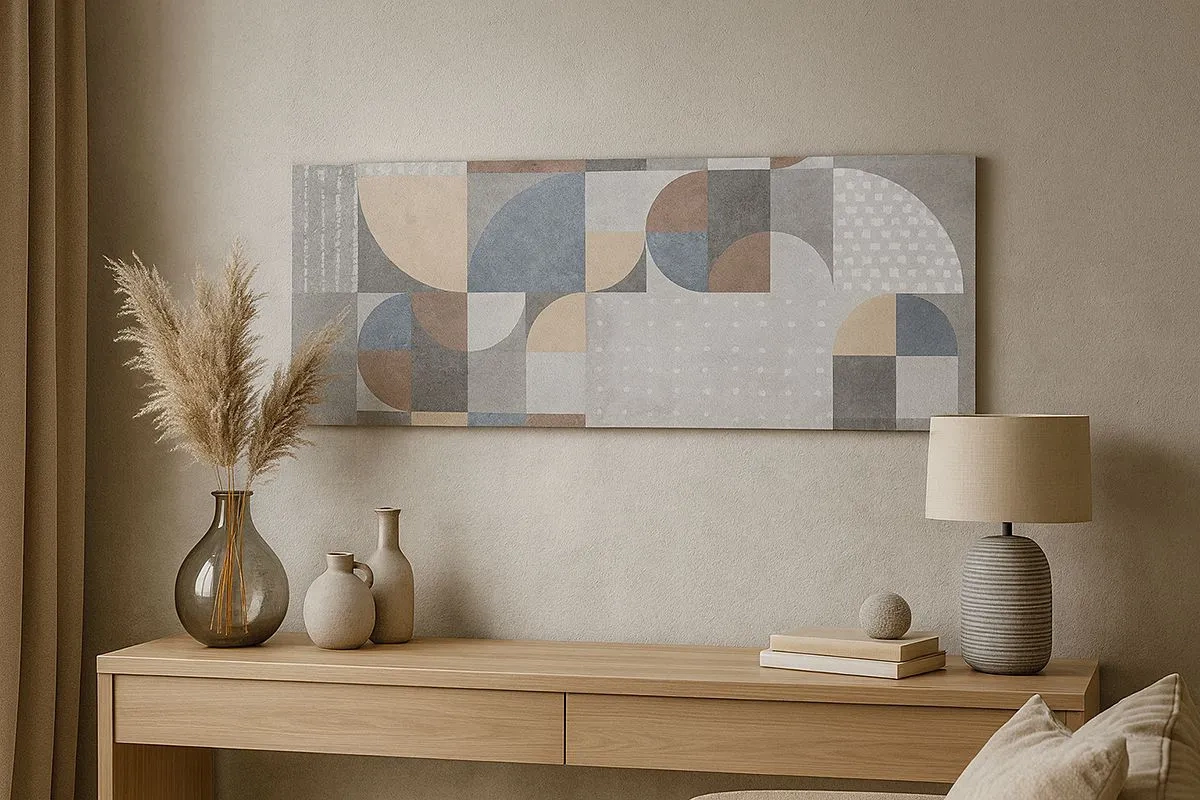 Bild auf Leinwand - Leinwandbild - Keramische Fantasie - 100x40 cm