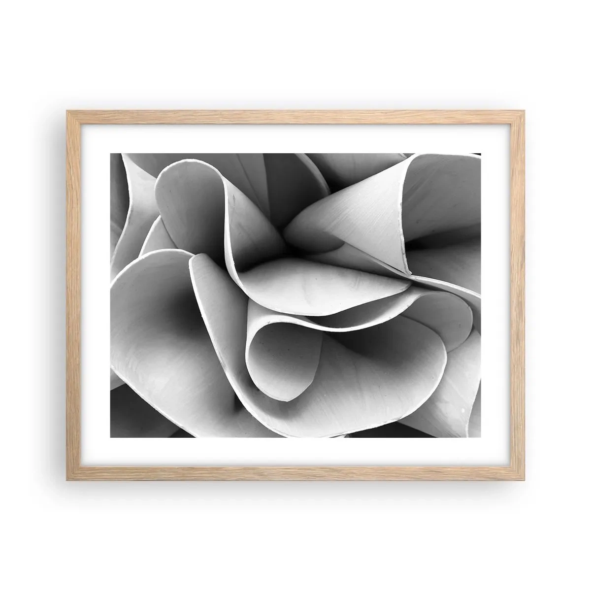 Poster in einem Rahmen aus heller Eiche - Es passiert im Weltraum - 50x40 cm