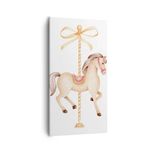 Bild auf Leinwand - Leinwandbild - Anmutiger Trab - 55x100 cm