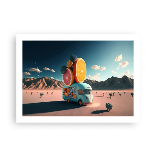 Poster - Geschmack von Urlaub - 70x50 cm