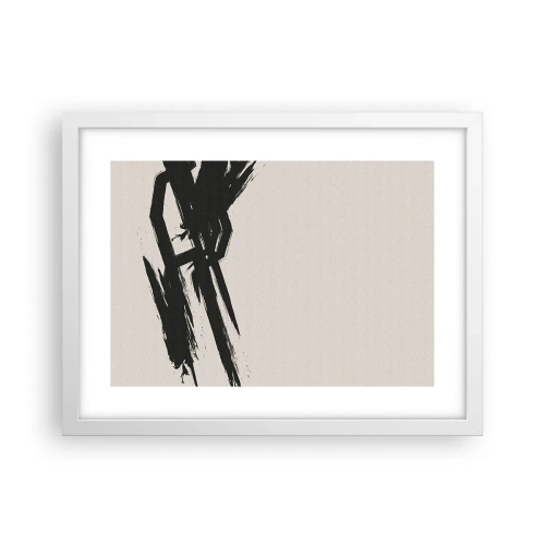 Poster in einem weißen Rahmen - Unaufhaltsamer Trieb - 40x30 cm