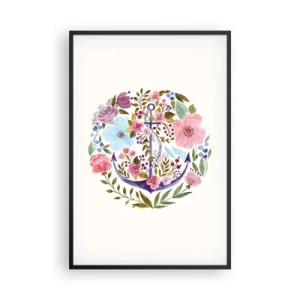 Poster in einem schwarzem Rahmen - Guter Traum eines Seemanns - 61x91 cm