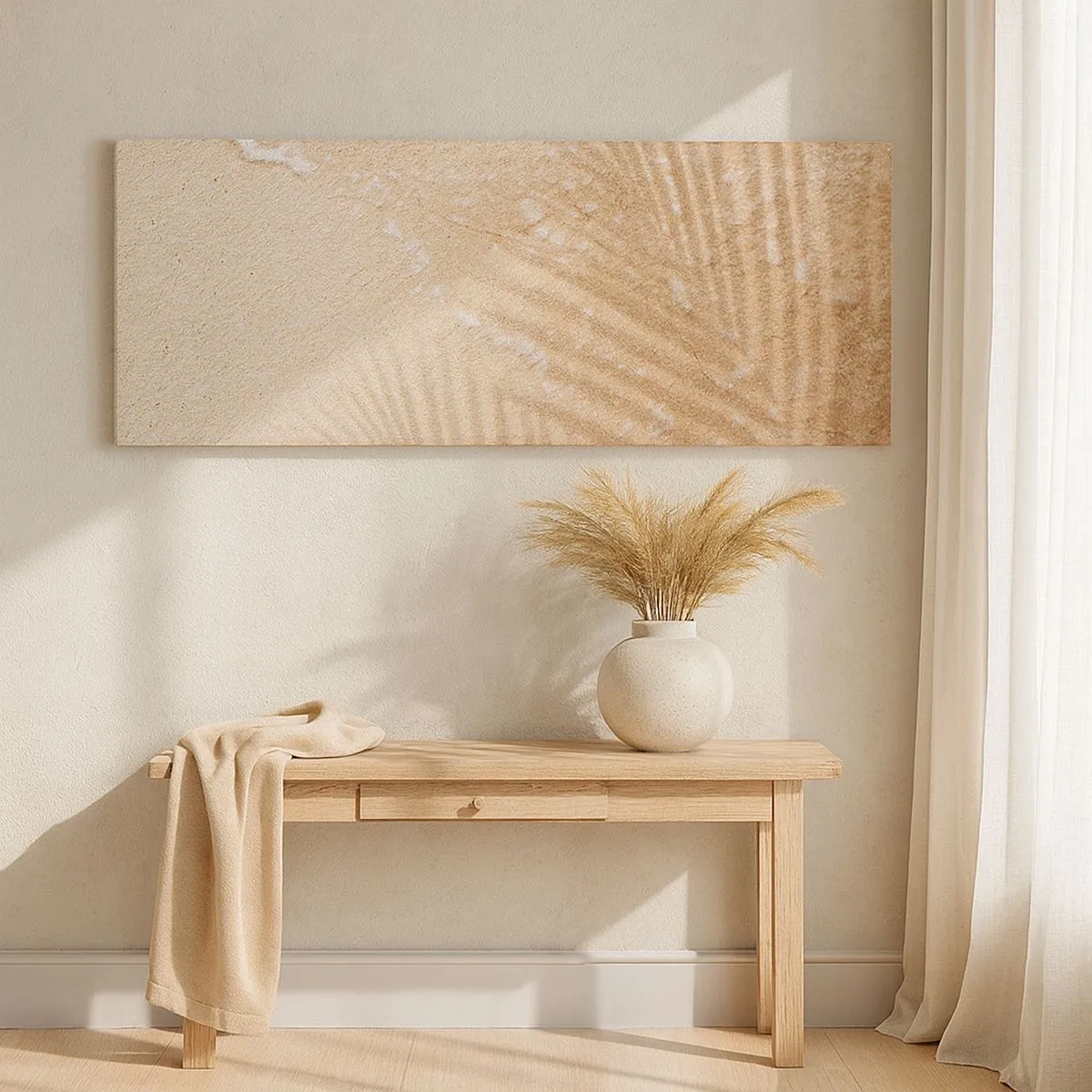 Bild auf Leinwand - Leinwandbild - Der Schatten eines heißen Sommers - 100x40 cm