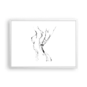 Poster in einem weißen Rahmen - Schön und stark - 70x50 cm