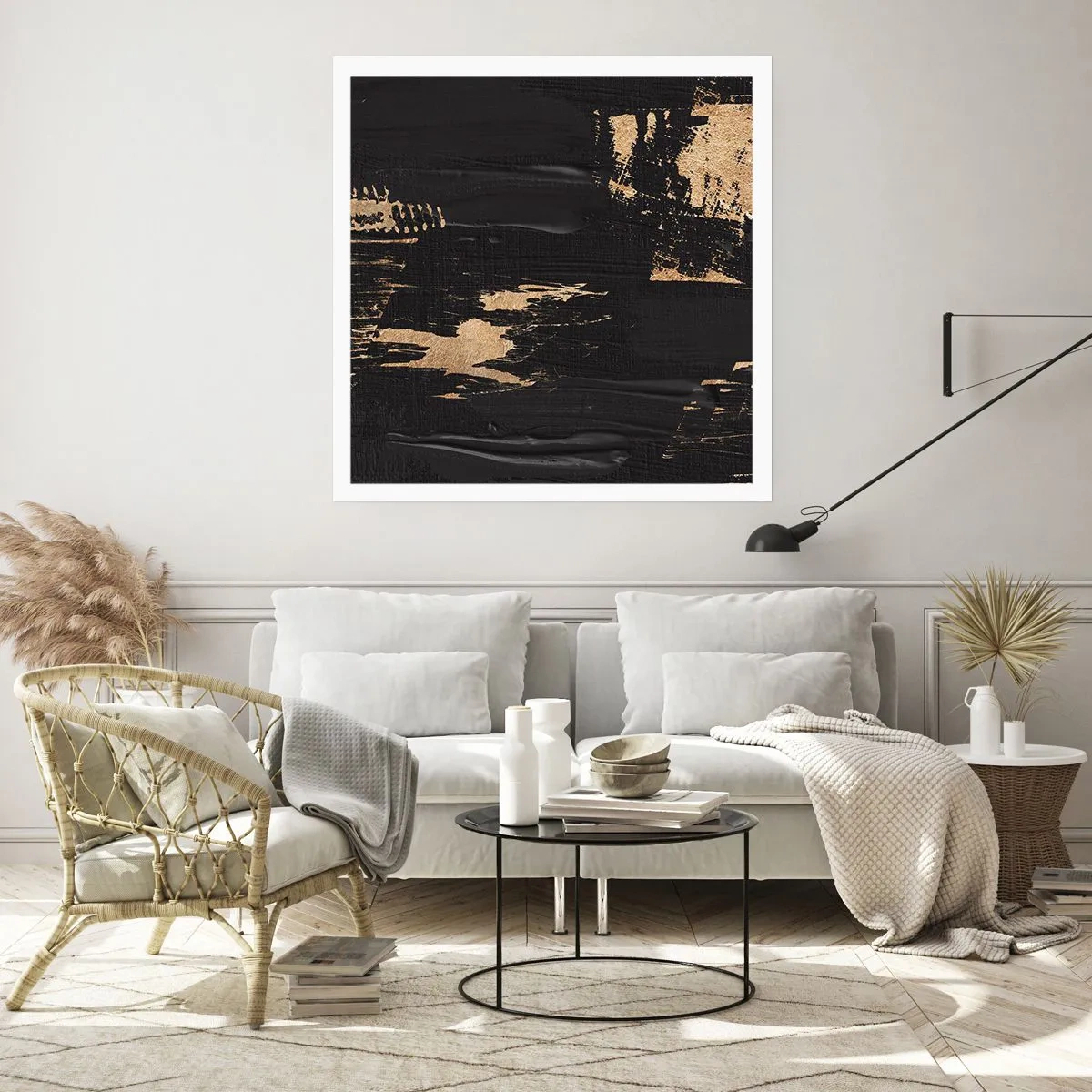 Poster - Spur einer Berührung - 40x40 cm