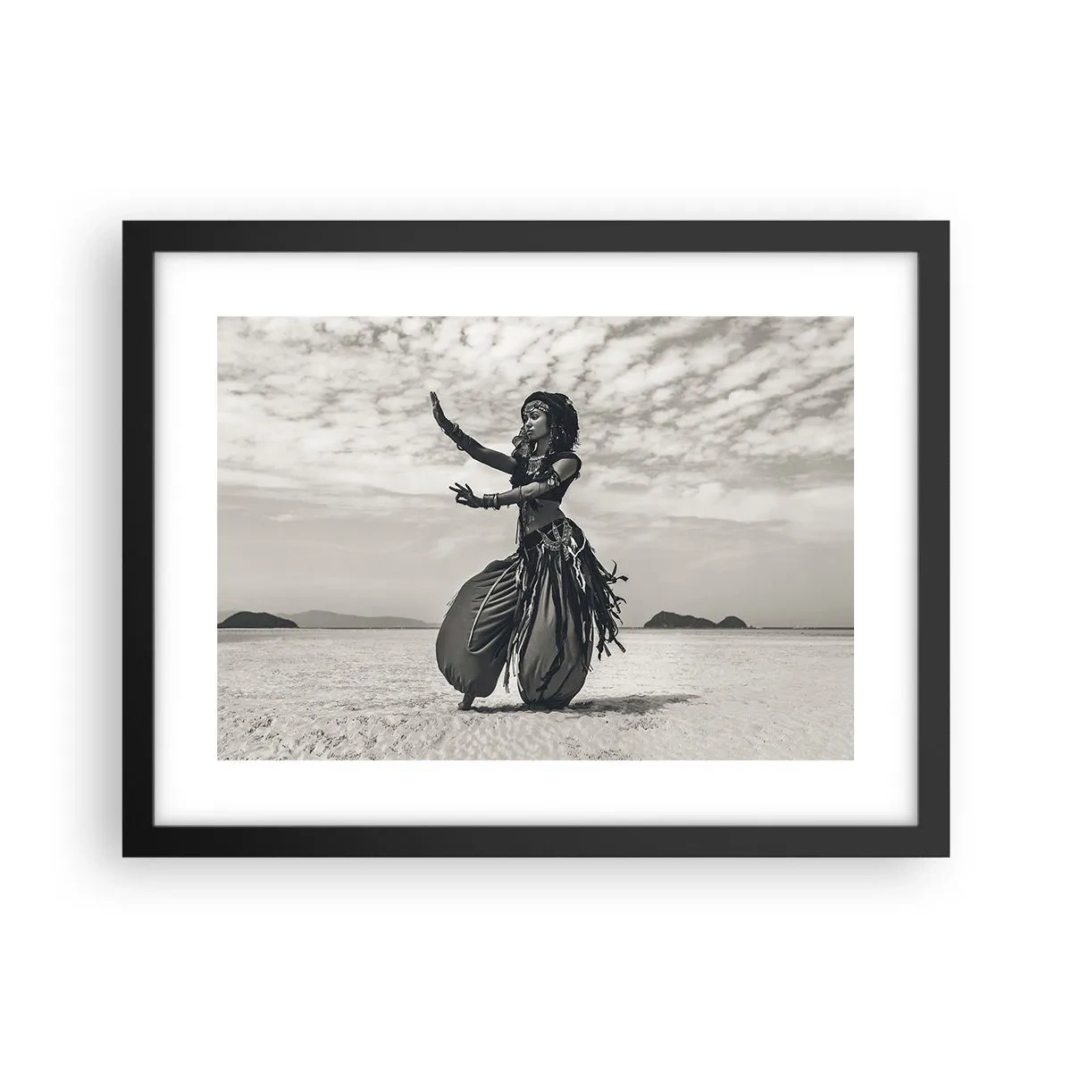 Poster in einem schwarzem Rahmen - Der Tanz der südlichen Inseln - 40x30 cm