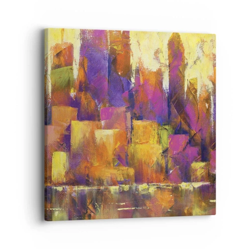 Bild auf Leinwand - Leinwandbild - Metropolitische Komposition - 40x40 cm