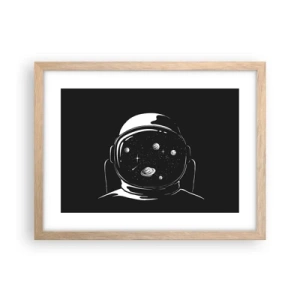 Poster in einem Rahmen aus heller Eiche - Schöne Aussicht - 40x30 cm