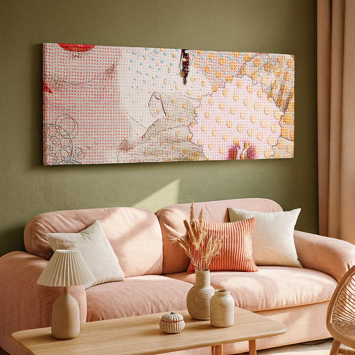 Bild auf Leinwand - Leinwandbild - Comic-Heldin - 30x30 cm