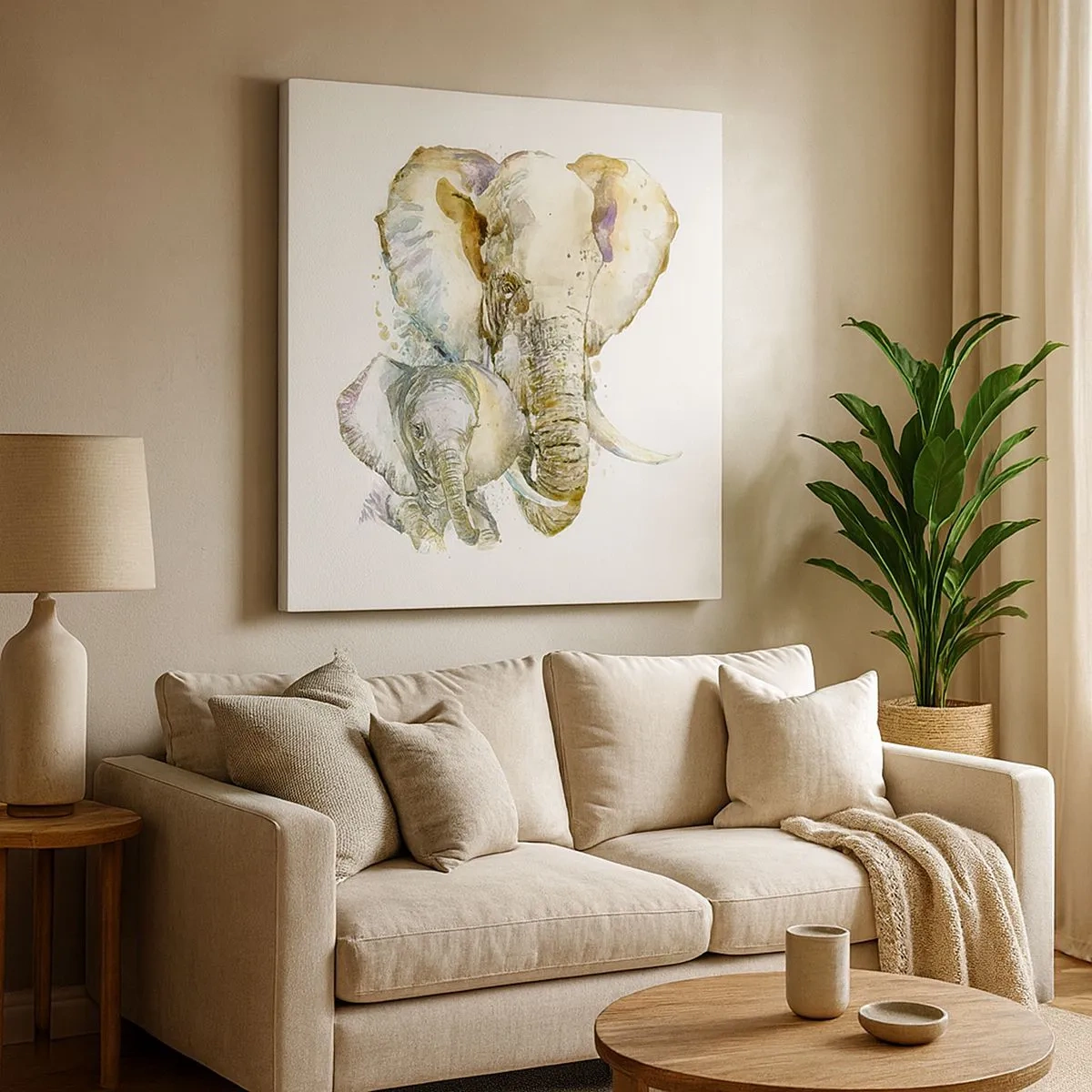 Bild auf Leinwand - Leinwandbild - Mama ist kein Zuhause - 30x30 cm