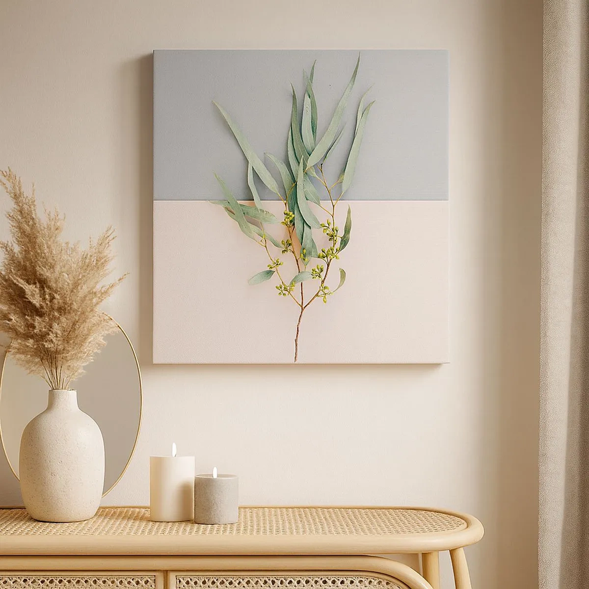 Bild auf Leinwand - Leinwandbild - Pastellige Subtilität - 30x30 cm