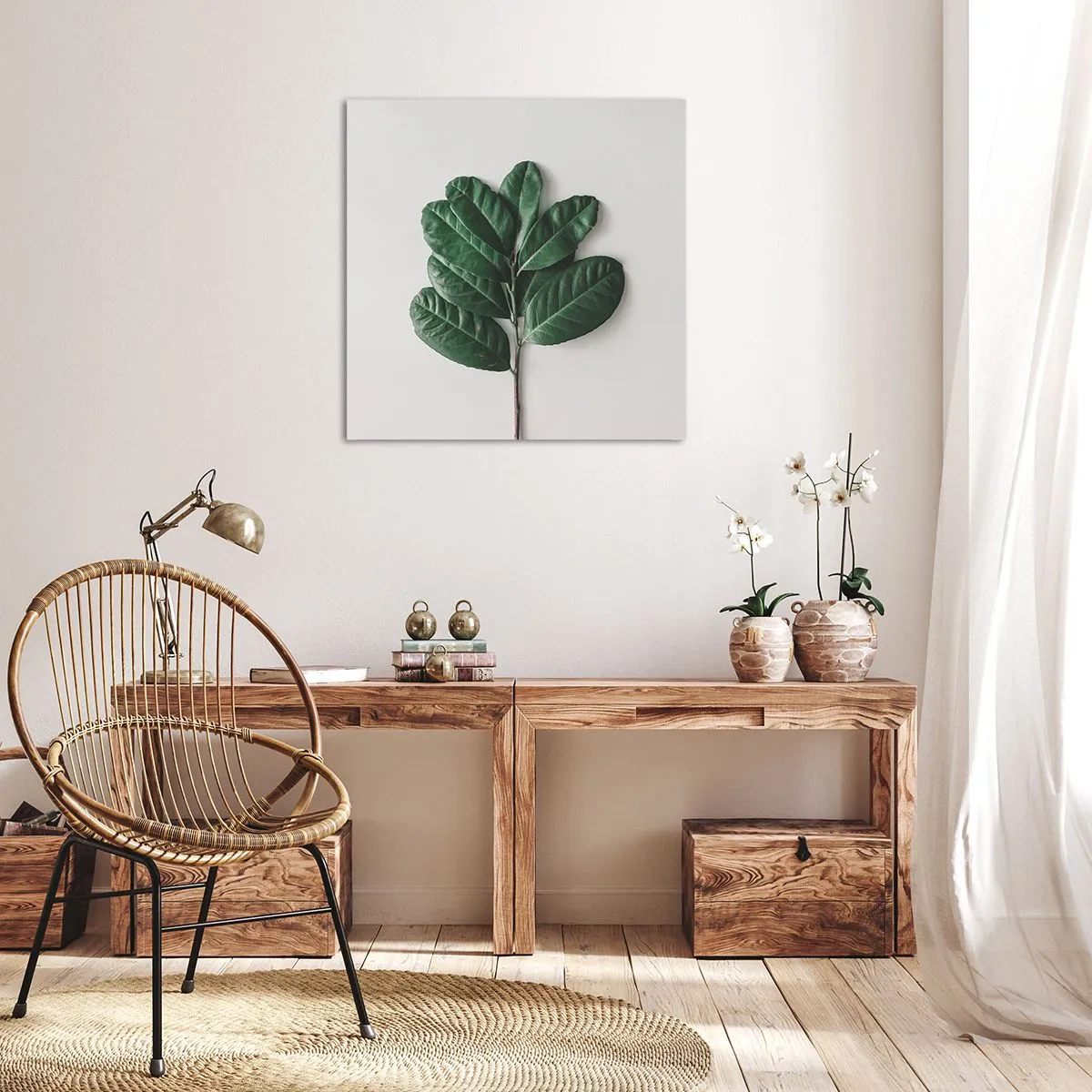 Bild auf Leinwand - Leinwandbild - Eine Zeichnung purer Natur - 60x60 cm