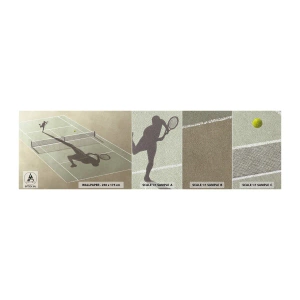 Fototapeten Muster Premium Sand - Überwinde dich selbst - Tennis, Gerichte, Sport - 100x30 cm