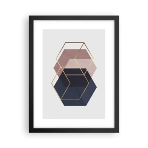 Poster in einem schwarzem Rahmen - Die Kraft der Einfachheit - 30x40 cm