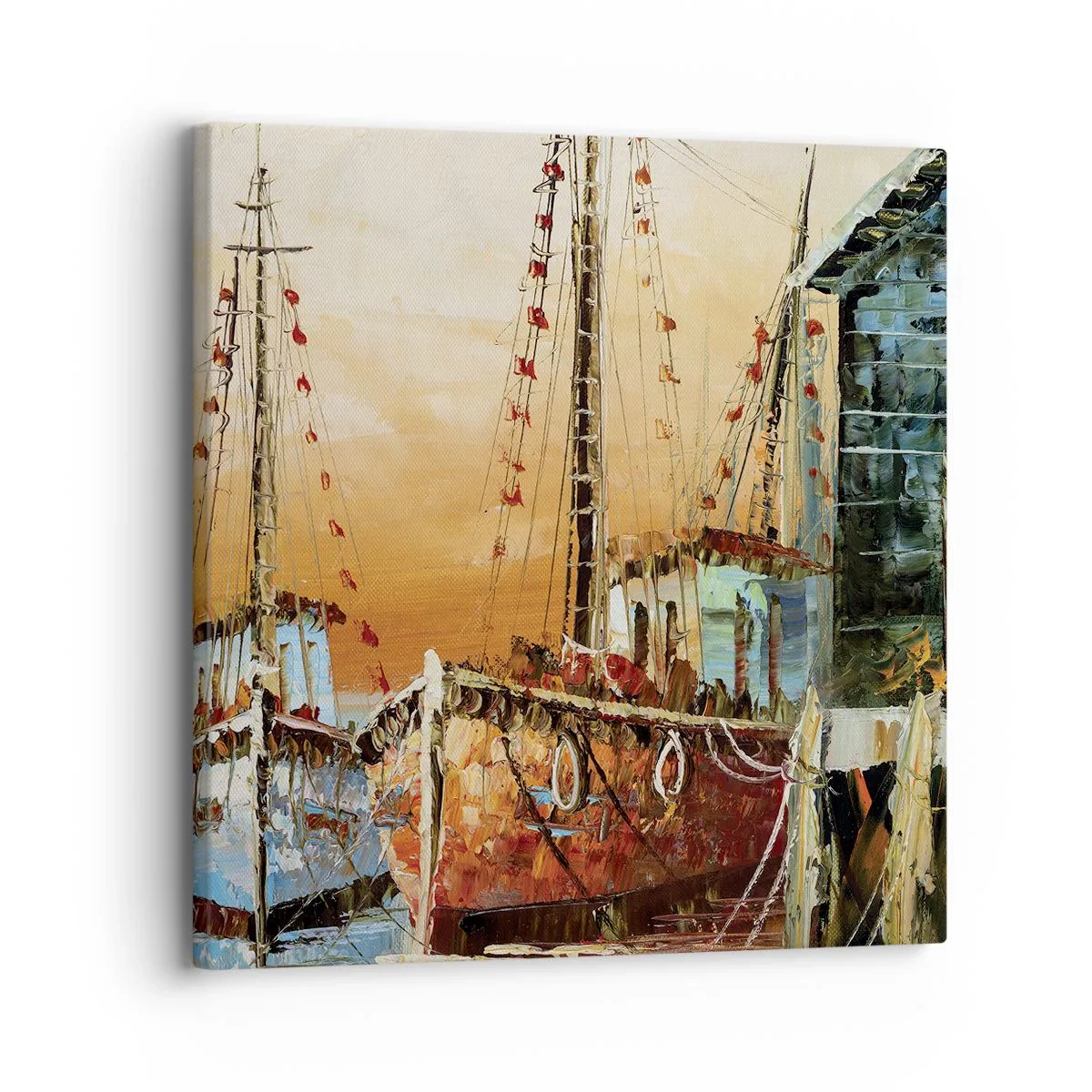 Bild auf Leinwand - Leinwandbild - Friedliche Rückkehr - 30x30 cm