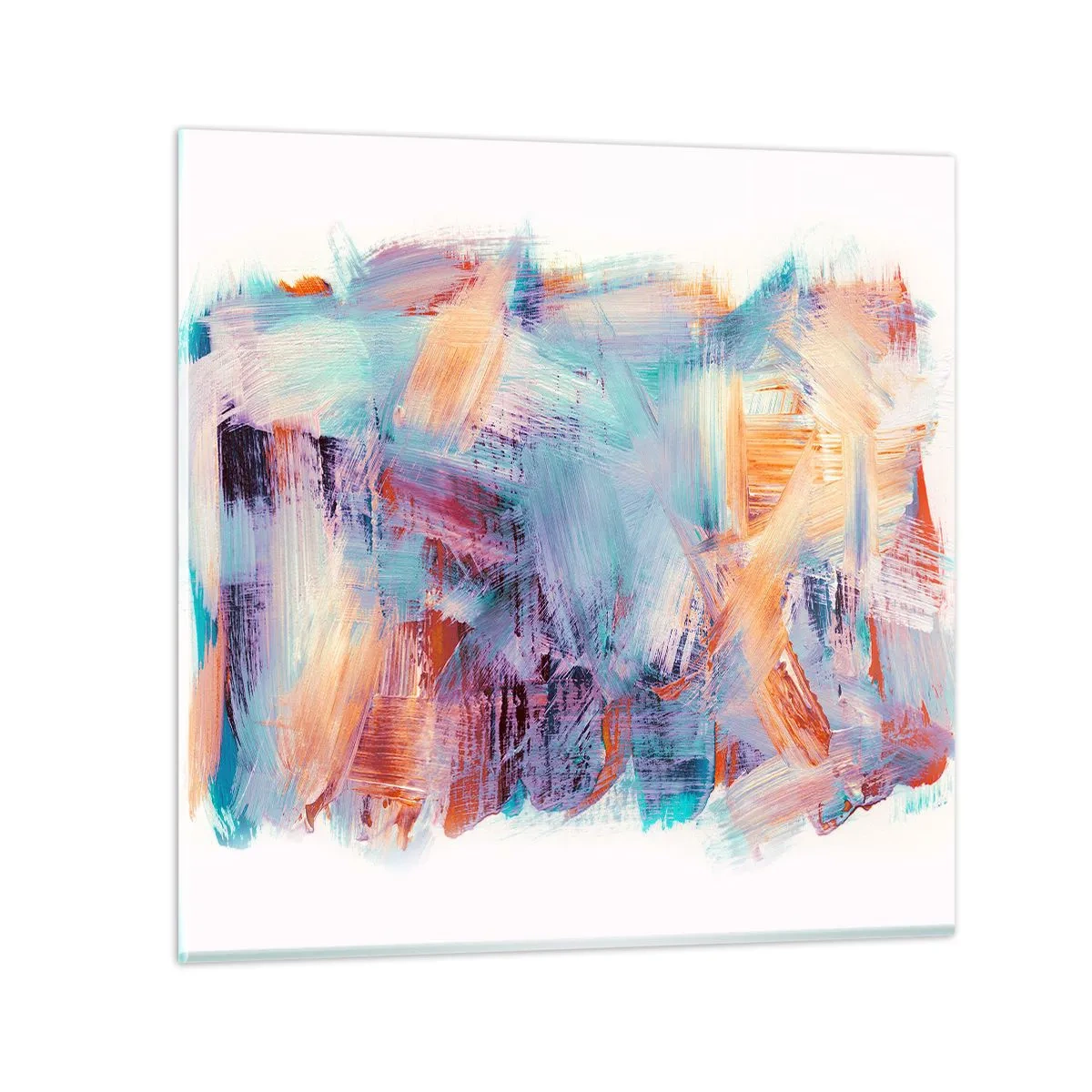 Glasbild - Bild auf glas - Buntes Durcheinander - 50x50 cm