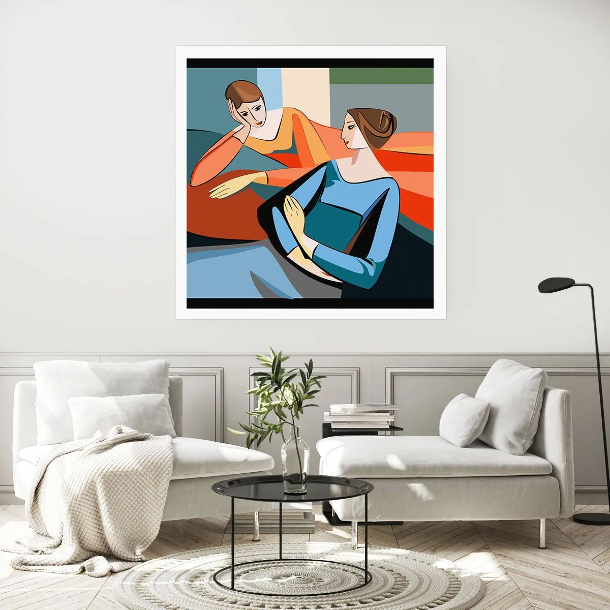 Poster - Moment der Zuversicht - 40x40 cm