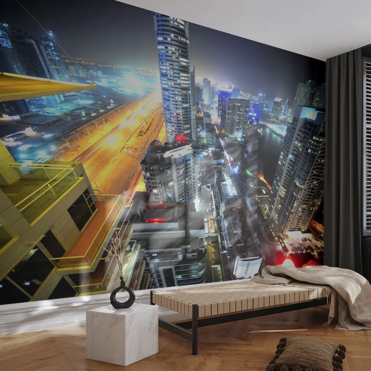 Fototapete Premium Canvas - Ein Wunder in der Wüste - Stadt, Dubai, Die Architektur - 250x175 cm