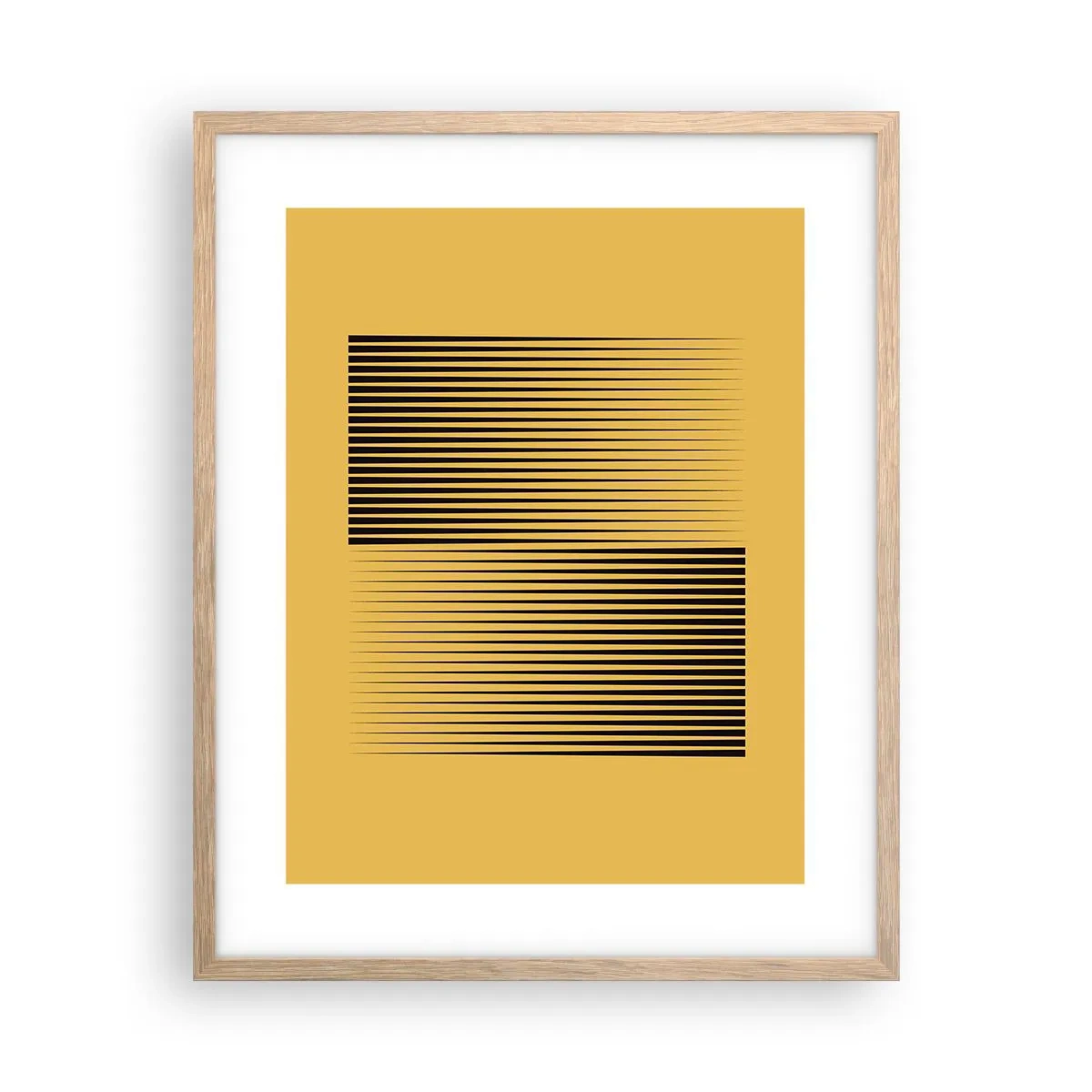 Poster in einem Rahmen aus heller Eiche - Quadratur der Gegensätze - 40x50 cm
