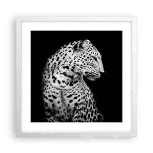 Poster in einem weißen Rahmen - Rechtes Profil perfekt! - 40x40 cm