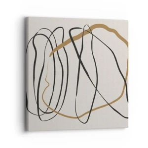 Bild auf Leinwand - Leinwandbild - Komposition – Looptanz - 30x30 cm