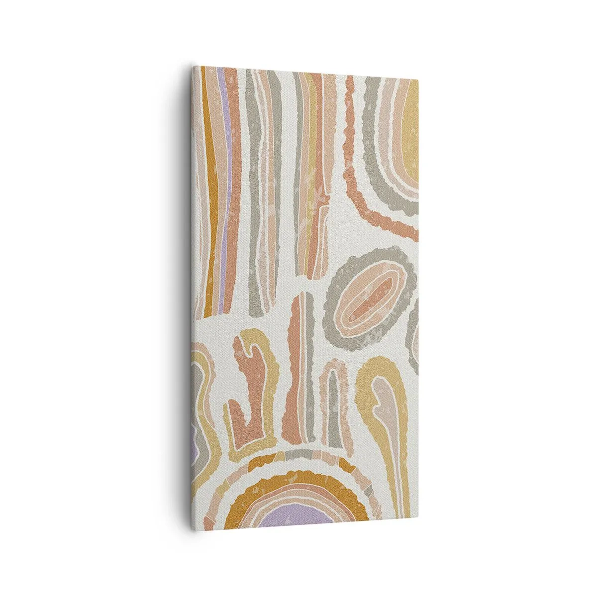 Bild auf Leinwand - Leinwandbild - Bunte Querschnitte - 55x100 cm