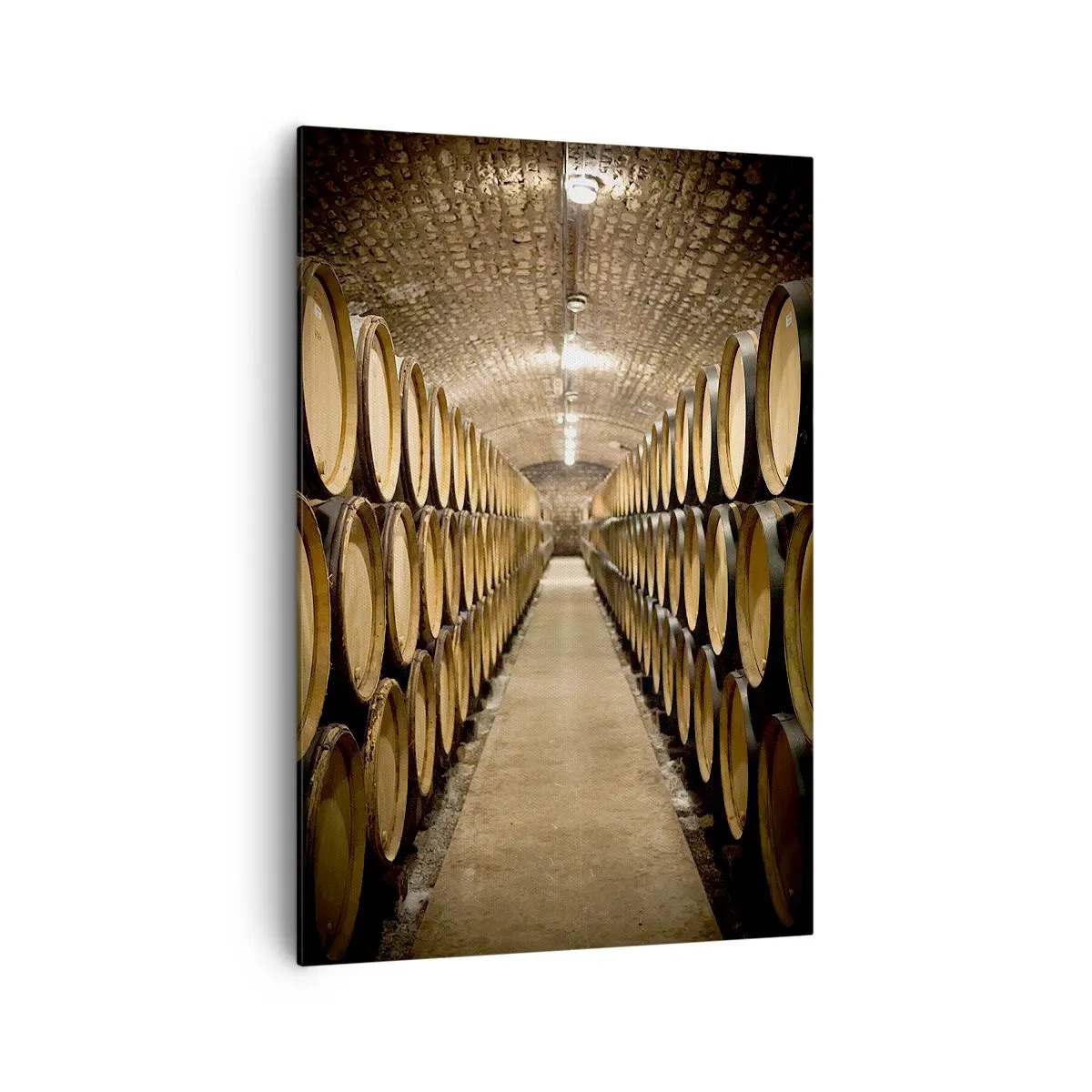 Bild auf Leinwand - Leinwandbild - In einem gemauerten Keller - 70x100 cm