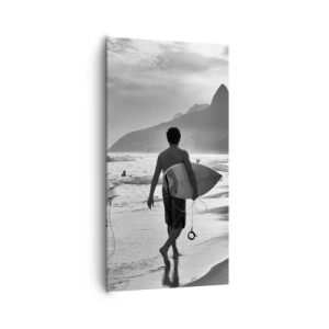 Bild auf Leinwand - Leinwandbild - Single-Wave-Samba - 65x120 cm