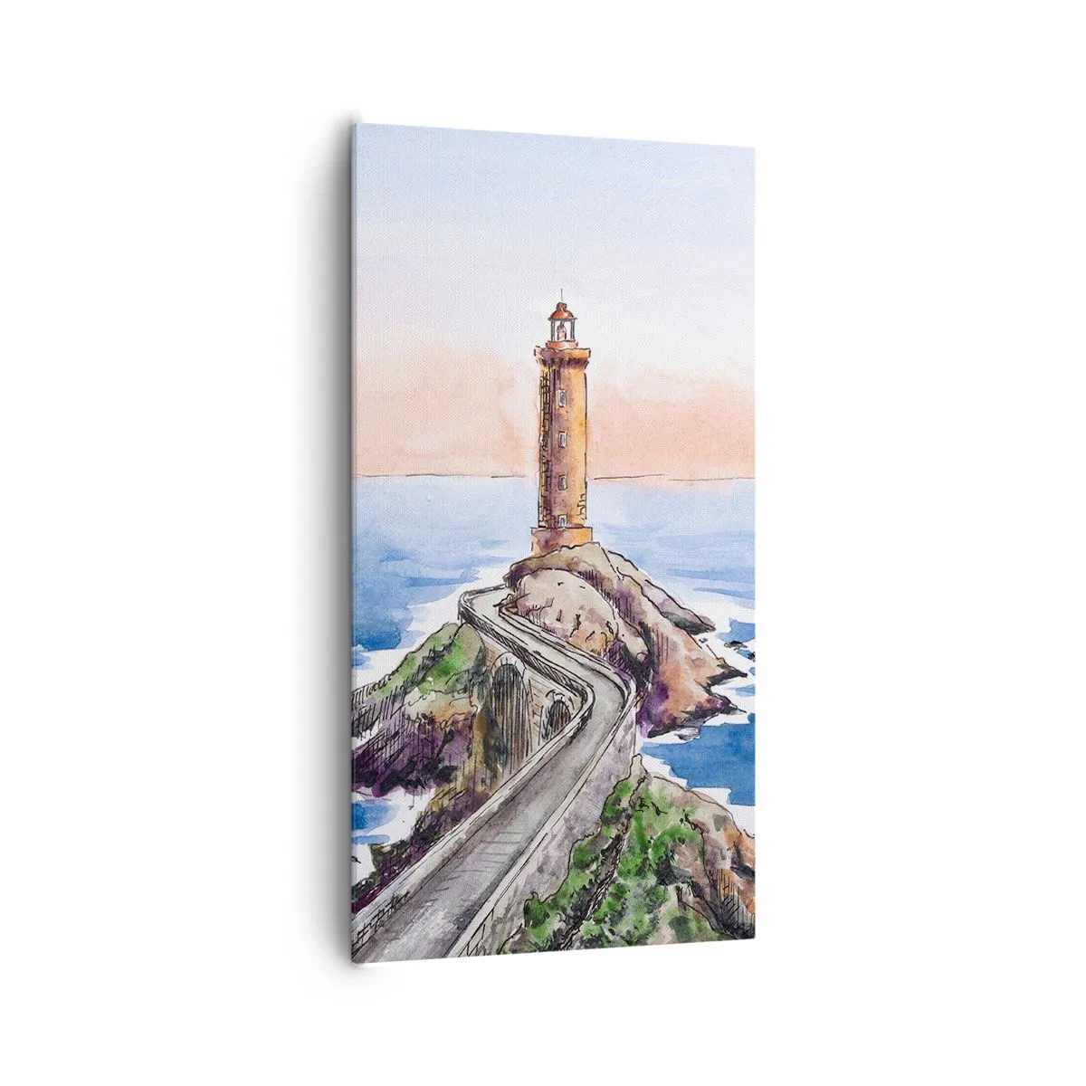 Bild auf Leinwand - Leinwandbild - Dem Meer zugewandt - 65x120 cm