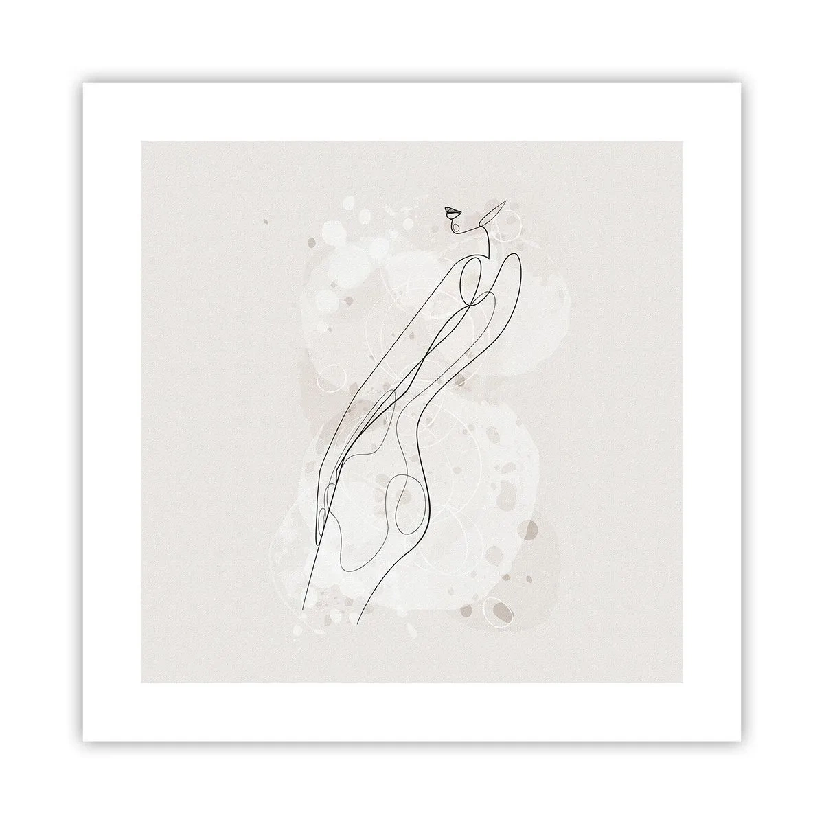 Poster - Der Blick schweift - 40x40 cm