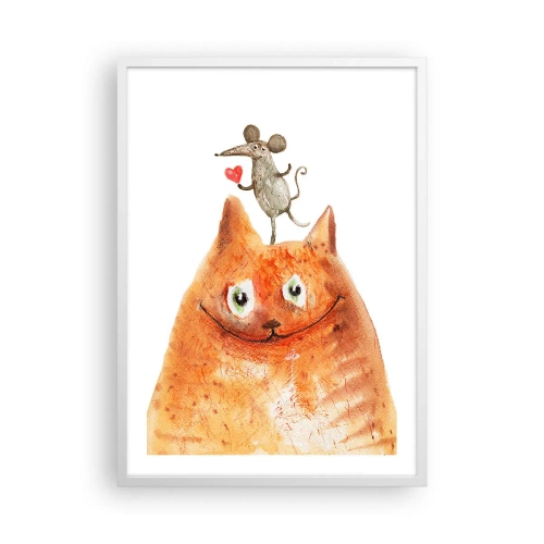 Poster in einem weißen Rahmen - Paradoxien der Liebe - 50x70 cm