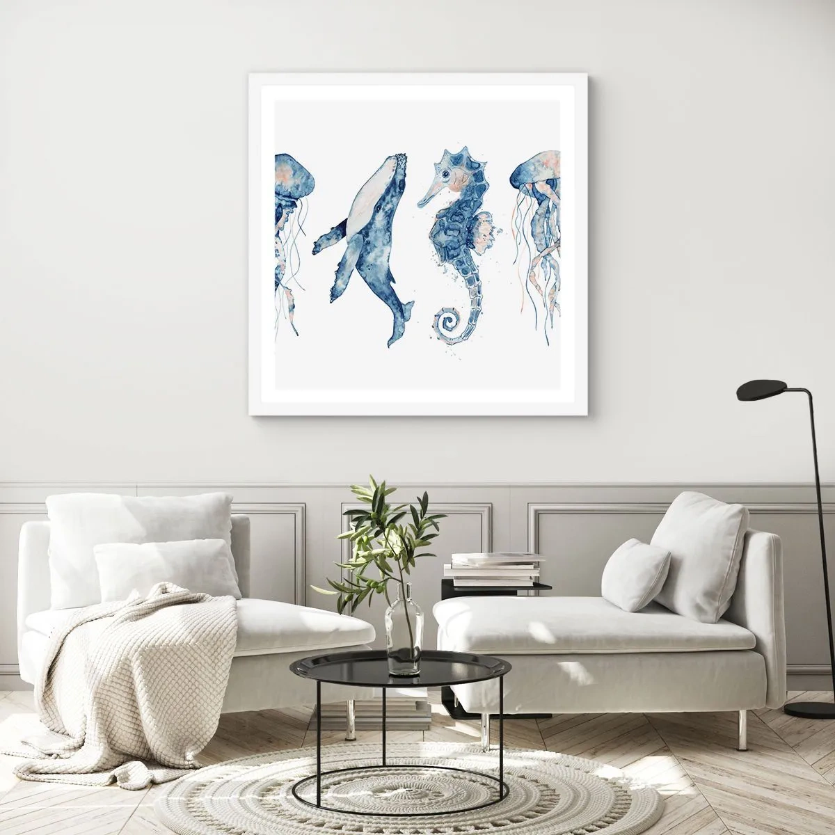 Poster in einem weißen Rahmen - Meereswunder - 40x40 cm