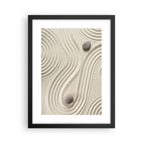 Poster in einem schwarzem Rahmen - Ein Hauch von Wärme - 30x40 cm