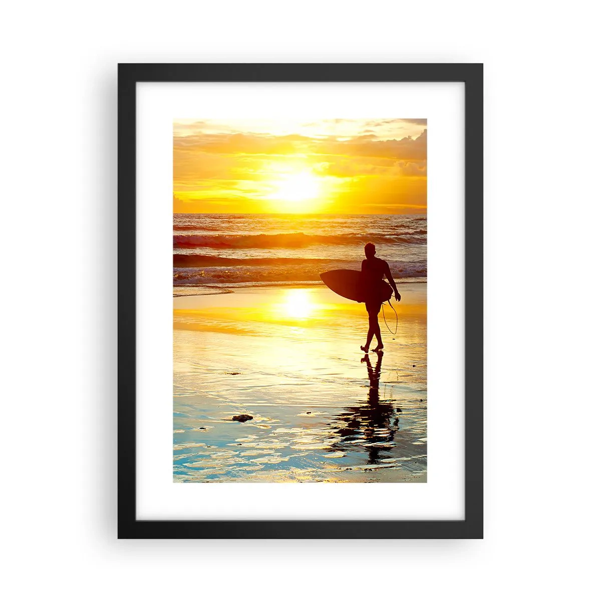 Poster in einem schwarzem Rahmen - Die Rückkehr des Kriegers - 30x40 cm