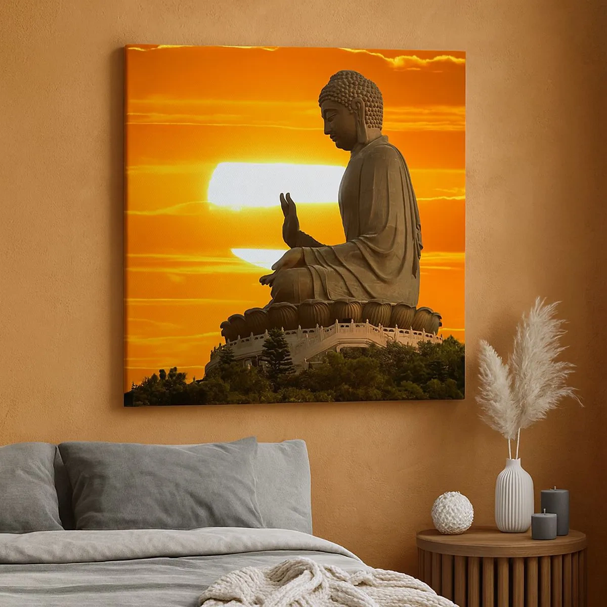 Bild auf Leinwand - Leinwandbild - Keine Angst vor der Welt - 30x30 cm