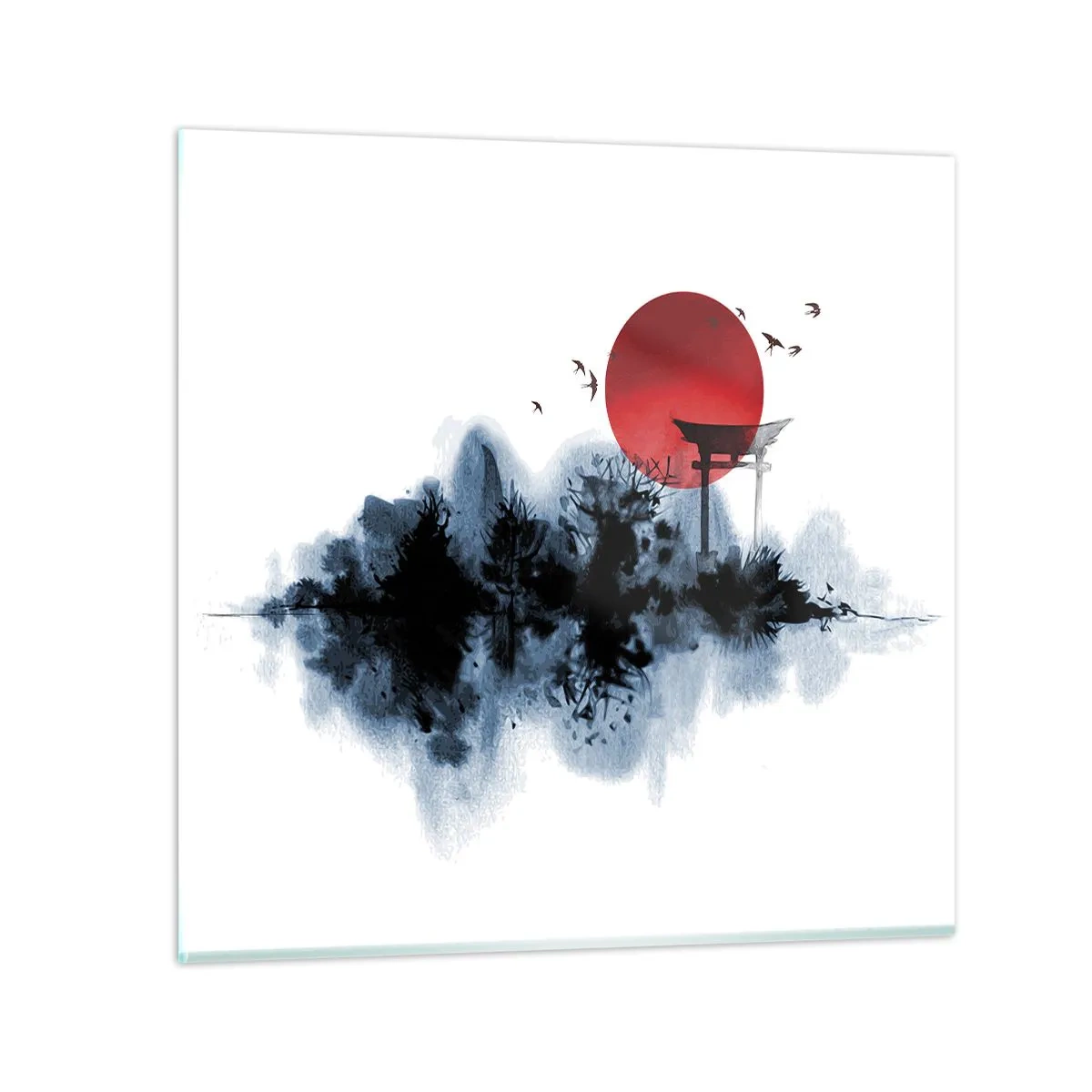 Glasbild - Bild auf glas - Japanische Sicht - 30x30 cm