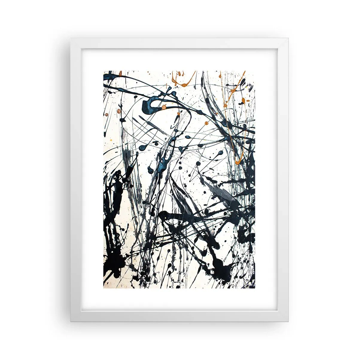 Poster in einem weißen Rahmen - Expressionistische Abstraktion - 30x40 cm