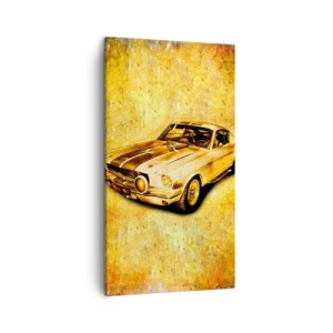 Bild auf Leinwand - Leinwandbild - Die verrückten 70er Jahre - 45x80 cm