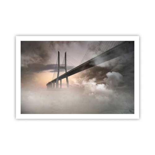 Poster - Auf dem Fluss, den es nicht gibt - 91x61 cm