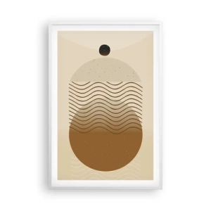 Poster in einem weißen Rahmen - Zur Entstehung geometrischer Figuren - 61x91 cm