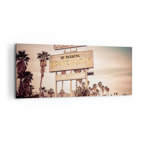 Bild auf Leinwand - Leinwandbild - Hier ist die Zeit stehen geblieben - 100x40 cm