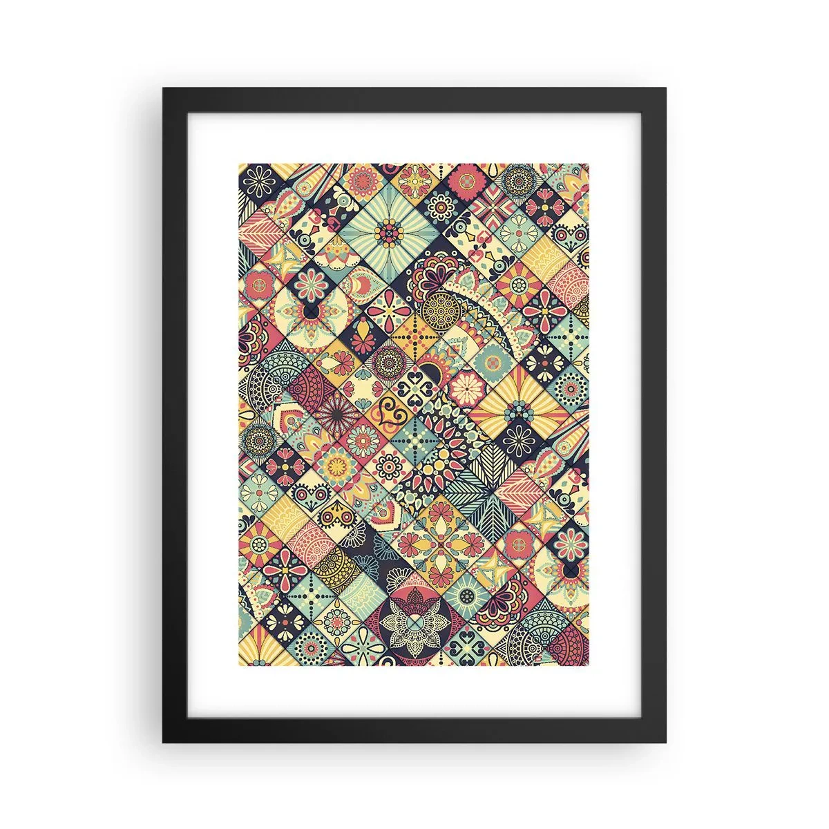 Poster in einem schwarzem Rahmen - marokkanische Atmosphäre - 30x40 cm