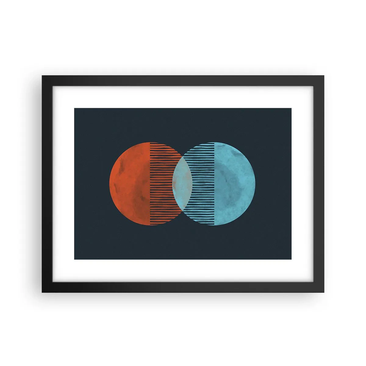 Poster in einem schwarzem Rahmen - Astronomische Fantasie - 40x30 cm