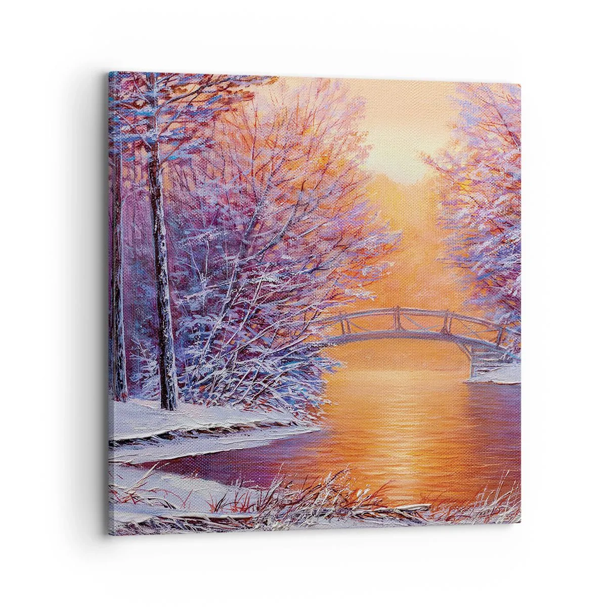 Bild auf Leinwand - Leinwandbild - Treffen wir uns hier - 70x70 cm