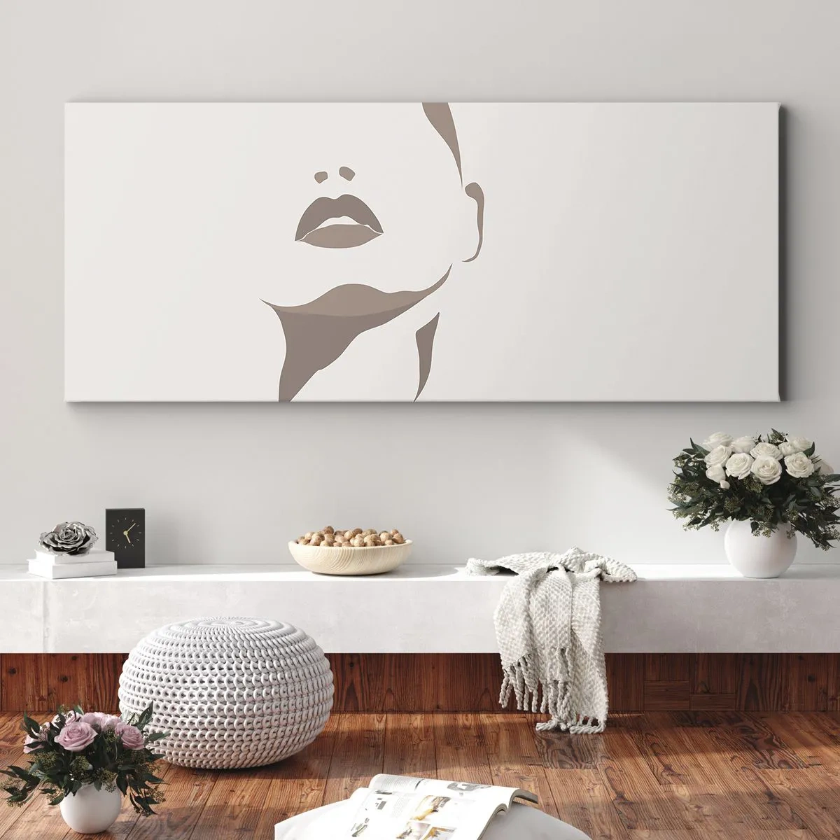Bild auf Leinwand - Leinwandbild - Aus Licht und Schatten - 100x40 cm
