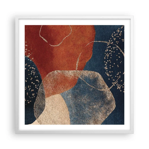 Poster in einem weißen Rahmen - Die Leichtigkeit des Seins - 60x60 cm