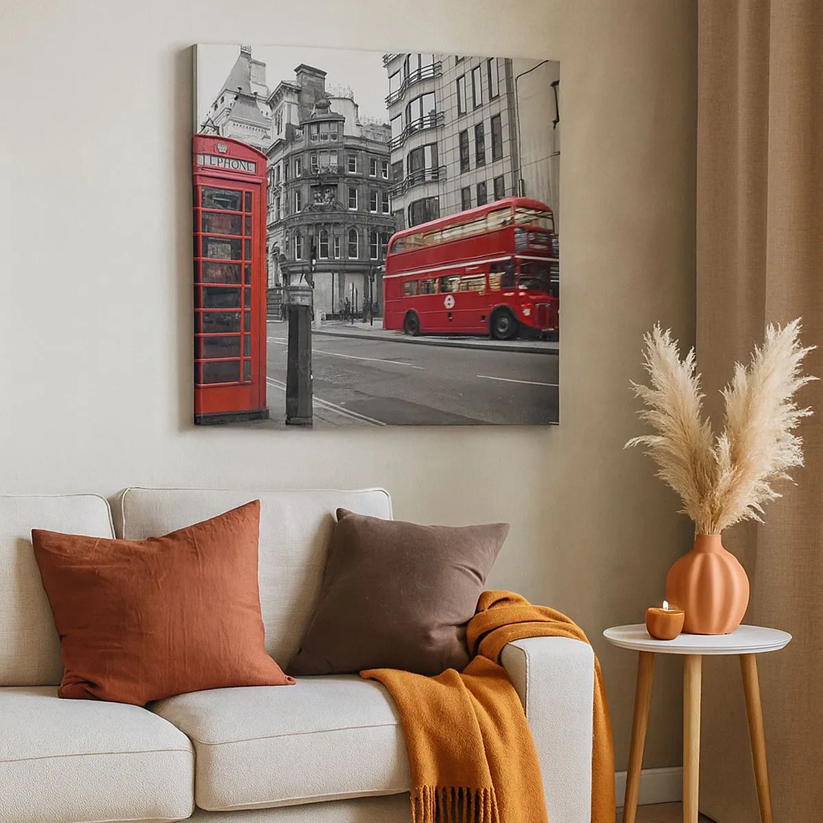 Bild auf Leinwand - Leinwandbild - Das Rotste in Europa - 30x30 cm