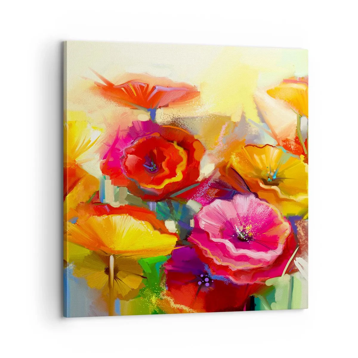 Bild auf Leinwand - Leinwandbild - Nicht nur rot - 60x60 cm