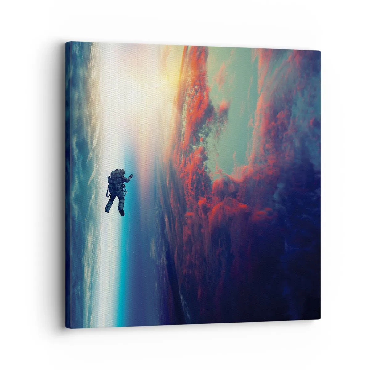 Bild auf Leinwand - Leinwandbild - Sich dem Universum stellen - 30x30 cm